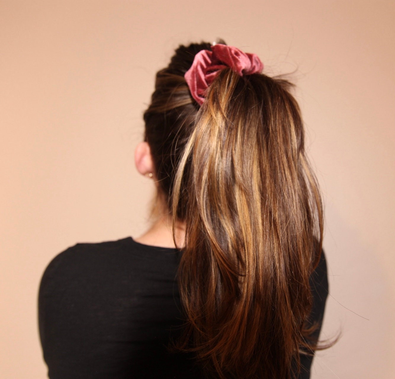 Winter Berry Velvet Scrunchie | Hair Tie