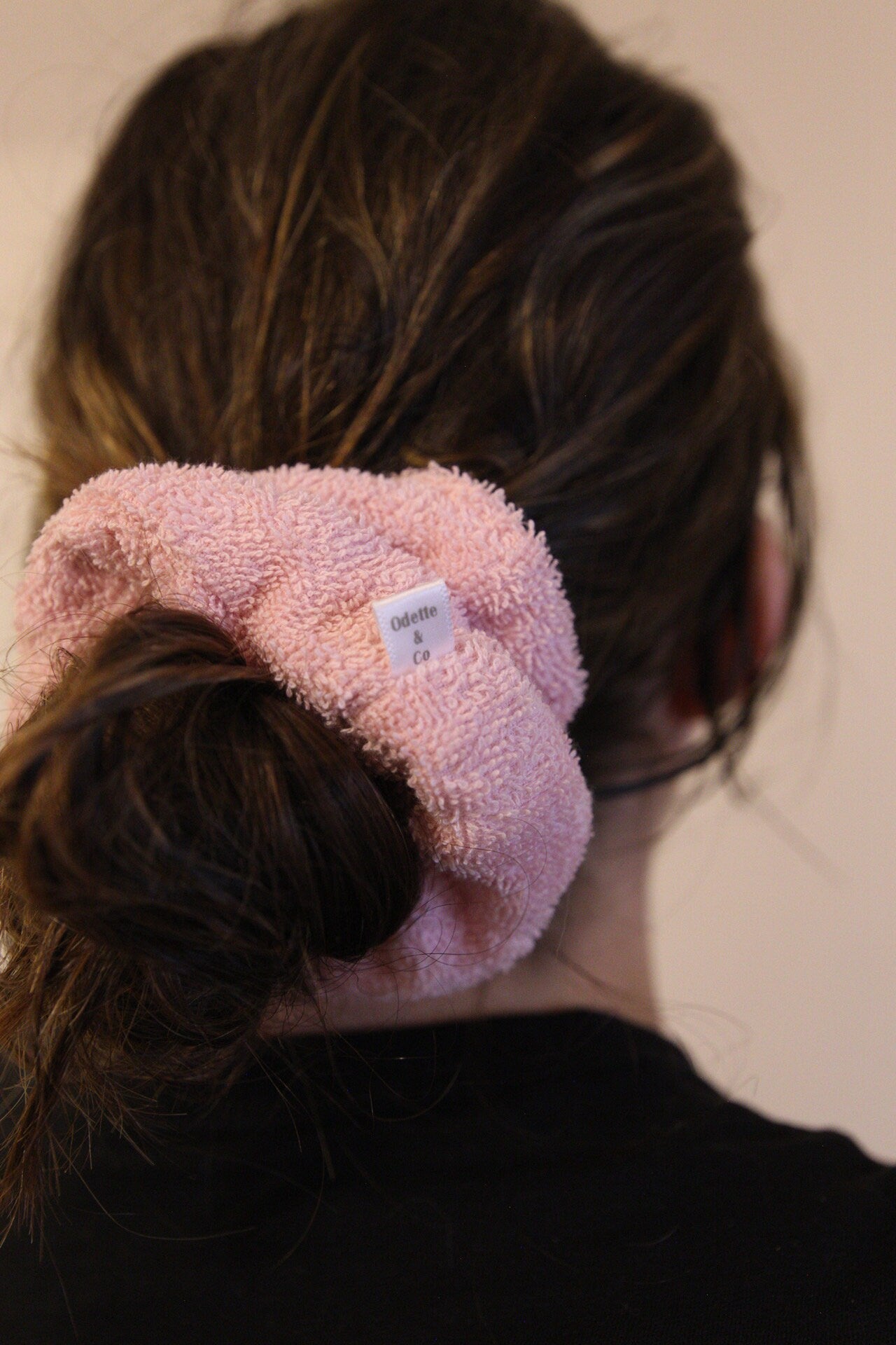 Cotton Terry Cloth Hair Scrunchies - Absorbent Hair Ties