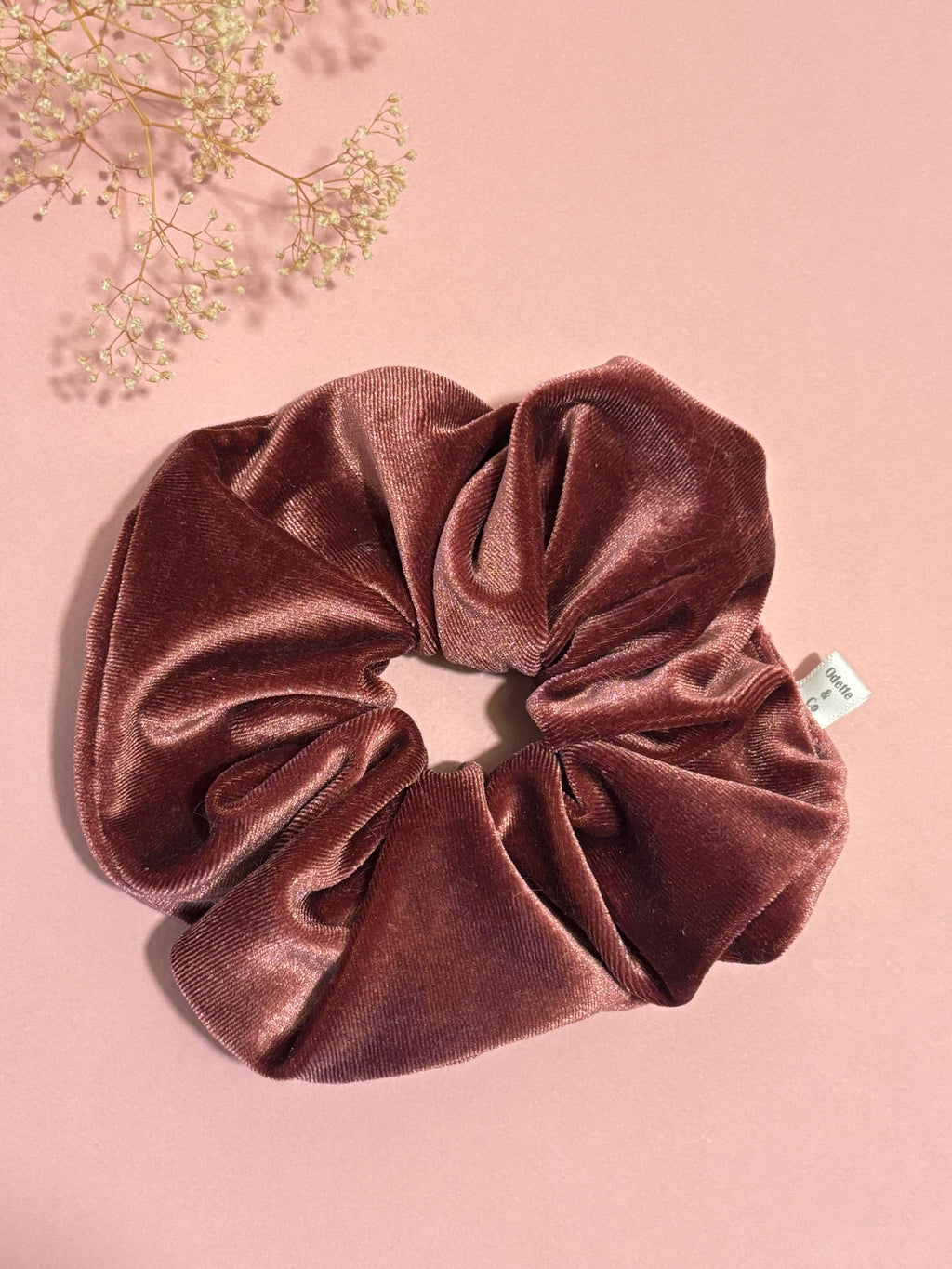 Winter Berry Velvet Scrunchie | Hair Tie