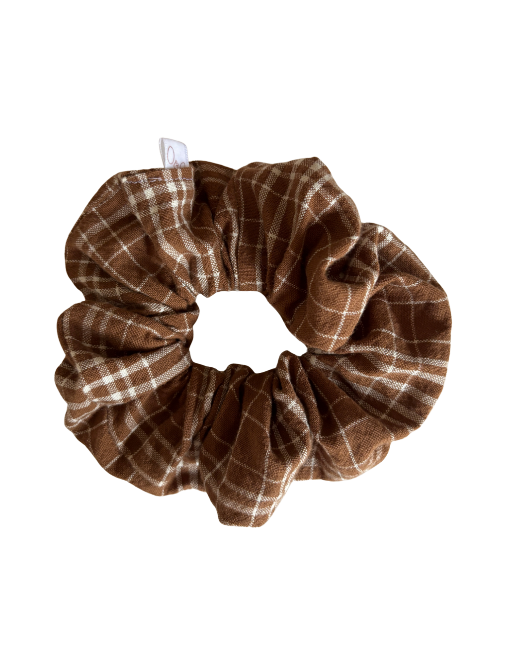 Brinkley ( Brown Plaid Scrunchie )
