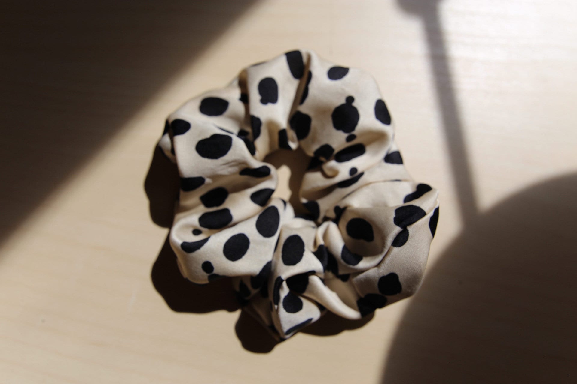 Satin Polka Dot Scrunchie | Silky Hair Tie