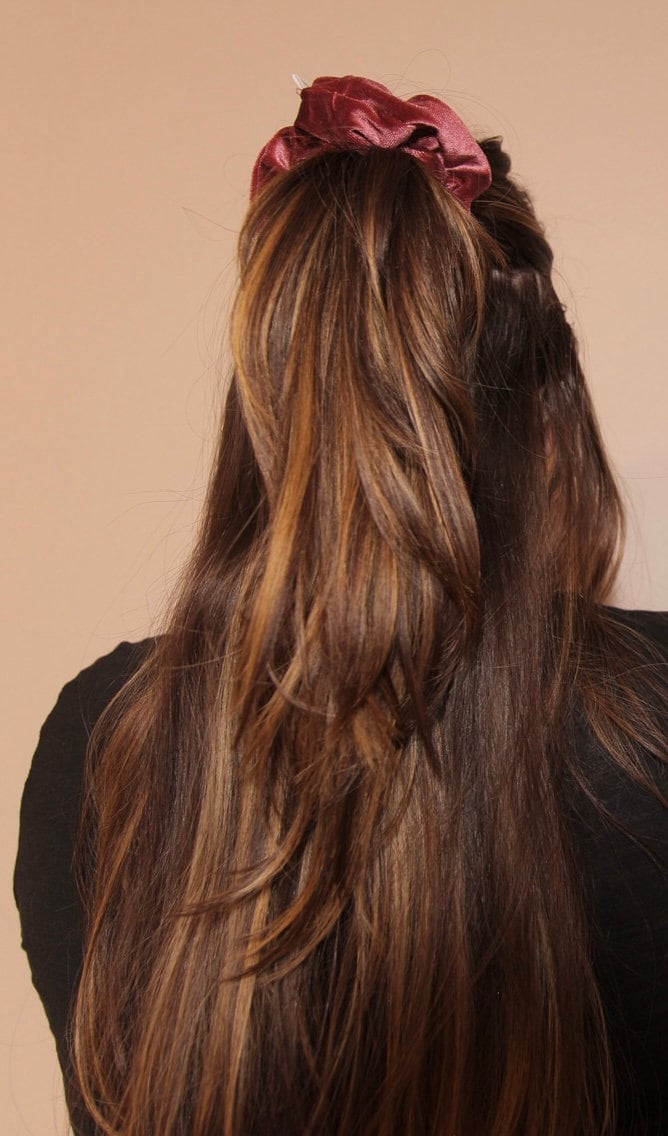 Winter Berry Velvet Scrunchie | Hair Tie