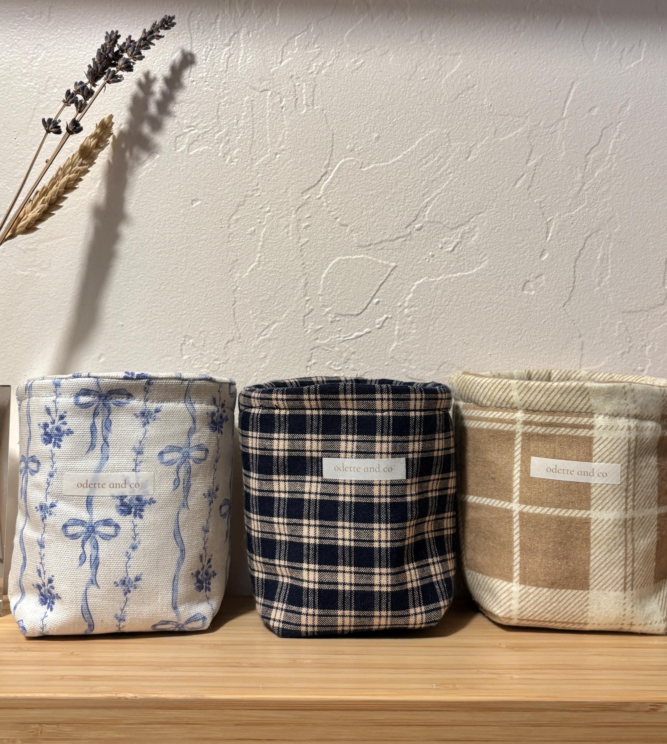 Blue Bow | Handmade Reusable Coffee Cozy for 16 oz To Go Cups & Mason Jars