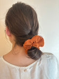 Pumpkin Spice Ribbed Scrunchie
