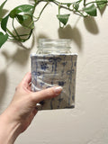 Blue Bow | Handmade Reusable Coffee Cozy for 16 oz To Go Cups & Mason Jars