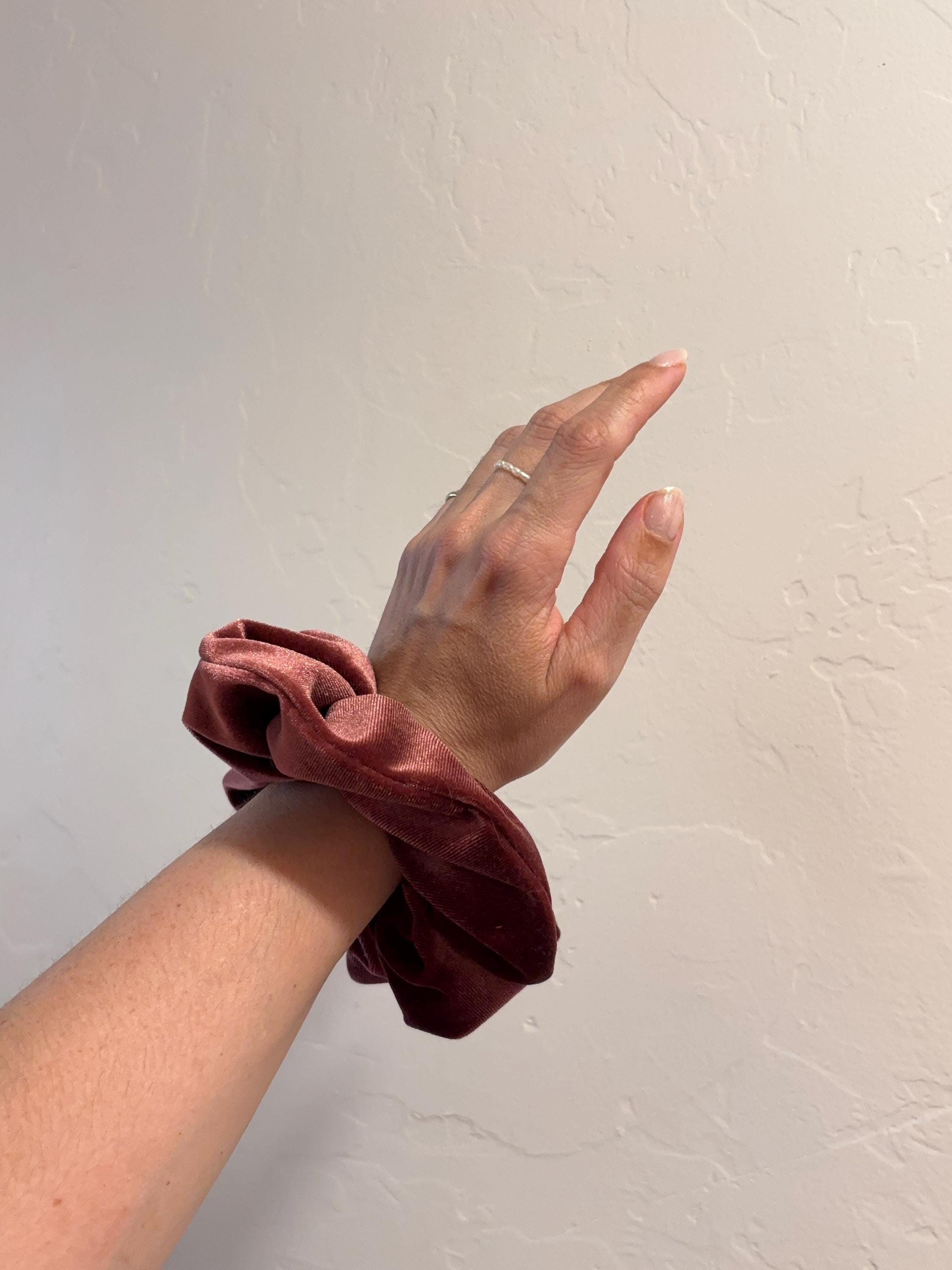 Winter Berry Velvet Scrunchie | Hair Tie